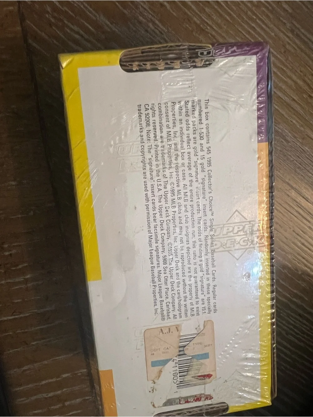 Collector's Choice Upper Deck 1995 Single Series Factory Set Sealed